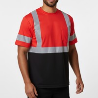 Chemise de sécurité réfléchissante haute visibilité en polyester respirant pour les travailleurs de la construction, des travaux routiers, des usines et des entrepôts