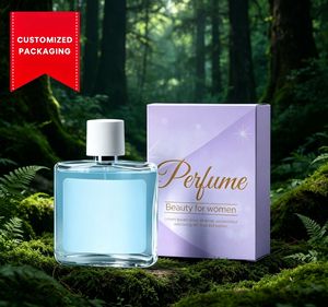 Caja de Perfume de Lujo Personalizada con Logotipo Impreso en Papel Texturizado, Cartón Rígido Premium, Marca OEM/ODM - Product Image 1