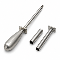 Trocares vétérinaires en acier inoxydable robustes, instrument chirurgical professionnel pour animaux, canule de ponction durable, outil médical