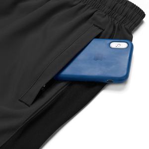 Pantalones cortos de algodón y poliéster para hombre, pantalones cortos deportivos para gimnasio y yoga, precio barato al por mayor, pantalones cortos informales de punto de malla teñida lisa - Product Image 5