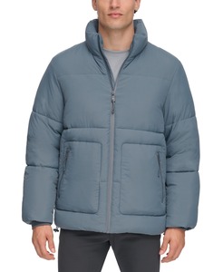 Nueva Chaqueta Bomber Acolchada Gruesa Impermeable de Lona con Cuello Burbuja y Cremallera para Hombre, Estilo Casual, Cálida para Invierno, Ecológica - Product Image 6