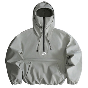 Custom Tactical Face Cover Windbreaker Men’s <b>Lightweight</b> Pullover Hooded Men's <b>Jackets</b> Outdoor Streetwear OEM Training Outerwear - Product Image 2