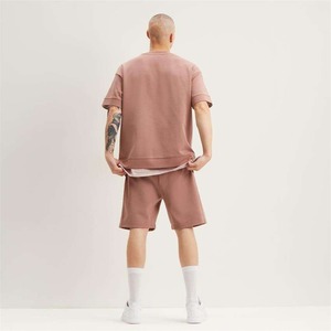 Ensemble de survêtements personnalisés en gros pour hommes, deux pièces, short respirant en maille, nouveau short imprimé, style décontracté pour l'été - Product Image 6