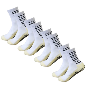 Custom Crew Cuff Grip Bottom <b>Socks</b> Non Slip Football Sports <b>Socks</b> Autumn Youth Cotton <b>Wool</b> Eco Friendly Moisture Wicking <b>Socks</b> - Product Image 1