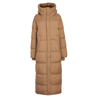 Manteau parka long à capuche pour femme, grande taille, doudoune d'hiver imperméable, couleur unie, manches longues, épaisse et chaude, style décontracté, en toile