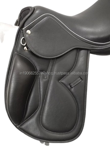 Selle d'équitation anglaise élégante en cuir de qualité supérieure, cuir véritable, fabrication artisanale, confortable, durable, équipement d'équitation - Product Image 2