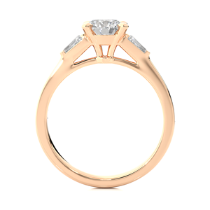 Anillo de Diamantes Creados en Laboratorio de 1.69CT al por Mayor para Mujer, Oro de 18K, 17 Piedras Redondas y Corte Esmeralda, Certificado VS1 - Product Image 2
