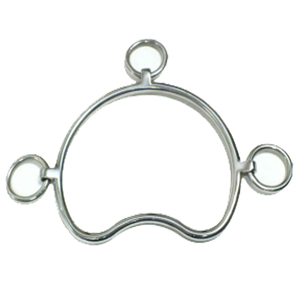 Bocado de acero inoxidable para caballo con anillas y boquilla articulada para equipo de equitación. Juego de bocados para montar a caballo, 100% la mejor calidad. - Product Image 4