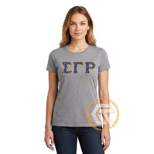T-shirt personnalisé pour femmes de la sororité Sigma Gamma Rho, été, coton écologique respirant, col rond, manches courtes, haute qualité, séchage rapide - Product Image 4