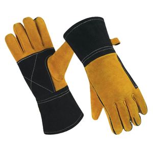 Guantes de Soldadura de Cuero Vacuno de Alta Resistencia |   Guantes de Trabajo Resistentes al Calor y al Fuego para Soldadura MIG TIG |   Venta al por mayor - Product Image 3