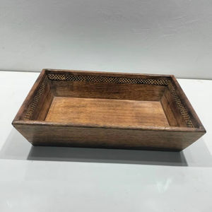 Bandeja de madera grande de diseño genuino con asa, nuevo diseño de fabricación, bandeja de madera para desayuno, bodas y fiestas, artesanía en madera - Product Image 1