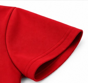 Camiseta Polo Roja de Manga Corta con Cierre de Cremallera para Hombre, Marca Index Apparel, Bordada, de Color Sólido, Informal, de Secado Rápido, Tejida en Poliéster - Product Image 6