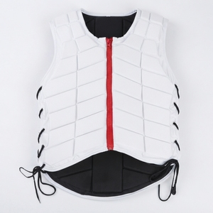 Chaleco de Seguridad Acolchado para Montar a Caballo con Cremallera Frontal y Cordones Laterales Ajustables, Chaleco Protector Ecuestre - Product Image 6