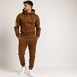Conjunto Deportivo Informal con Capucha para Hombre, Ropa Deportiva Impermeable, Chándal Deportivo de Invierno, Conjunto de Chándal con Capucha, Impermeable y de Secado Rápido - Product Image 2