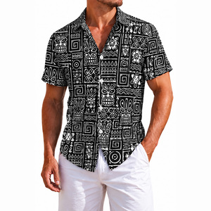 Camisa Hawaiana Aloha Personalizada para Hombre, de Manga Corta, Tejida, Antiarrugas, Sublimada, con Botones, Ropa Casual de Playa y Resort para Verano - Product Image 2