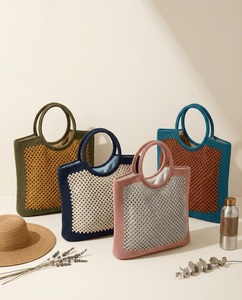 Bolso de Mano de Verano para Mujer, Estilo Bohemio, Ligero, a Rayas, con Forro de Algodón y Tamaño Personalizado - Product Image 4