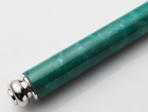 Couverts en acier inoxydable plaqués couleur argent à manche vert Couverts allant au lave-vaisselle pour la maison, le restaurant et l'hôtel Ensemble de 4 ensembles - Product Image 2