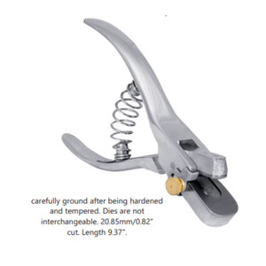 Premium Manual Flower Cut Ear Notcher Plier Horse Ear <b>Tag</b> Marking Tool Stainless Steel Animal Ear Punch CE Certified INSTRUMENTS - Product Image 2