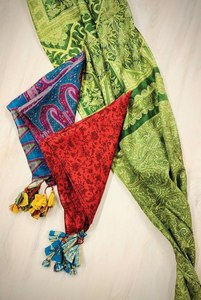 Women Fashionable <b>Silk</b> Scarves Shawls Smooth Lightweight Fabric Decorative Floral Print Elegant Neck Shoulder <b>Head</b> <b>Wrap</b> - Product Image 4