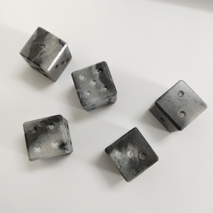 Thủ công rắn gỗ đa diện <span class=keywords><strong>Dice</strong></span> <span class=keywords><strong>Set</strong></span> cho Tabletop roleplaying trò chơi hình vuông khắc số mịn đánh bóng kết thúc - Product Image 6