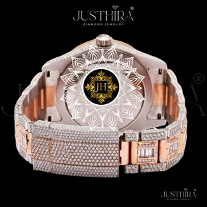 Export Quality Stainless Steel Moissanite Diamond Quartz Watch Women Slim Bracelet Style Sapphire Crystal Dial Waterproof Luxury - Product Image 3