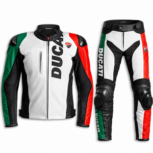 Veste et combinaison de moto en cuir imperméable Ducati Corse Tricolore Panigale V4 Kit - Product Image 1