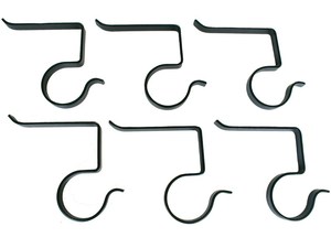 Decorative Iron Christmas <b>Stocking</b> <b>Holder</b> Set Holiday Mantel Accessories feltsocks - Product Image 2