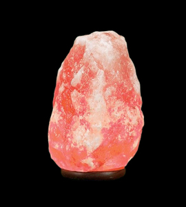Lampes en sel de l'Himalaya rouge naturel, faites à la main, lumière de table, éclat décoratif chaleureux pour chambre à coucher, bureau, salon, méditation - Product Image 1