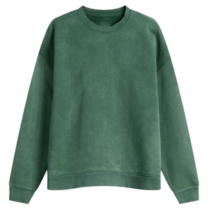 Sweat-shirts et sweats à capuche OEM épais pour femmes et unisexe, sweats à col rond personnalisés avec logo brodé - Product Image 5
