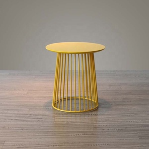 Hotel Living Metal <b>Round</b> Modern Luxury Wood Top All Metal of Type <b>Table</b> Usage Office Home Room Restaurant <b>Round</b> Made in India - Product Image 2