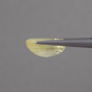 พลอยแซฟไฟร์สีเหลืองทรงรีขนาด 14x10.5 มม. น้ำหนัก 9.08 กะรัต ได้รับการรับรองจาก IGI แท้ 100% ผ่านการเคลือบแว็กซ์/น้ำมัน ปรับเปลี่ยนสีได้ คุณภาพดี - Product Image 2