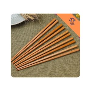 Baguettes en bois classiques Old Carpenter House Gem Le, écologiques, finition lisse, pour cadeaux, forme ronde - Product Image 1