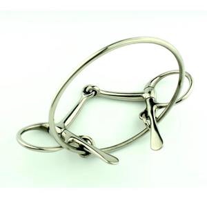 2026 Más vendidos: Bocados para caballo de tamaño personalizado, de alta calidad, con puntos de sujeción desplazados, ligeros, tipo snaffle, para caballo western - Product Image 3