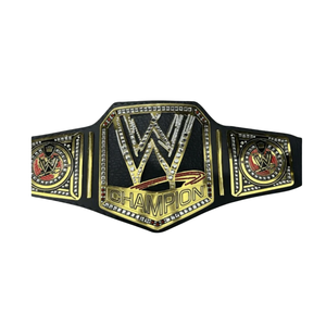 Cinturón de Campeonato WWE Personalizable de Alta Calidad en Negro y Dorado, Cinturón Deportivo Personalizado, Edición de Coleccionista - Product Image 1