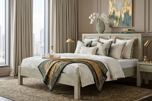 Casara Best Modern Solid New Zealand <b>Pine</b> Wood Full-Size Platform <b>Bed</b> KD Easy Assembling Grey Ho Chi Minh City P.D.T - Product Image 3