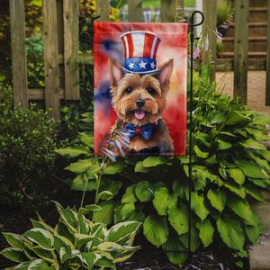 Norwich Terrier Patriotic American <b>Garden</b> <b>Flag</b> Multicolor Mailbox Decorative Yard Banner for Patio Artwork Flower Beds Size - Product Image 2
