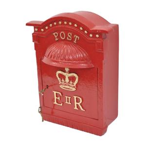 Buzón de Correos Personalizado para Decoración de Bodas, Resistente, Estilo Rústico, Recubierto en Rojo, Buzón GR para Suministros de Jardín y Decoración del Hogar - Product Image 4