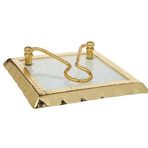 Porte-serviettes artisanal avec motif floral en métal, forme de support de table pour événements festifs, fabriqué par Zahid Exports, grand grossiste - Product Image 1