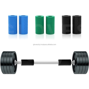 Factory Fitness Training <b>Weight</b> Lifting Heavy Duty Non-slip Thick Silicone Natural Rubber PVC Barbell Grip Pain Relief - Product Image 2