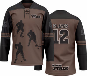 เสื้อเจอร์ซีย์ฮ็อกกี้น้ำแข็งเข้ารูปแบบบางแบบกำหนดเองแห้งเร็วสไตล์ไม่เหมือนใครและดีไซน์การระเหิดล่าสุด - Product Image 3