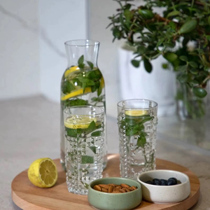 Wood Double Tier Rotating Tray Smooth-Spin Lazy Susan for Tabletop <b>Spice</b> Serving - Product Image 1