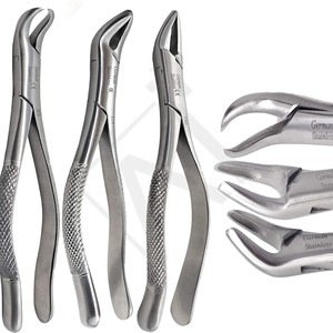 Ensemble de forceps d'extraction dentaire de qualité supérieure Cryer Cowhorn, pinces d'extraction universelles supérieures et inférieures, instruments en acier inoxydable - Product Image 1