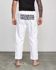 Kimono de Jiu-Jitsu Brésilien BJJ pour adulte de qualité supérieure, 450 g/m², Shoyorol Batch 105 Done Blue, blanc, 100 % coton, uniforme d'arts martiaux - Product Image 4