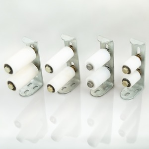 Roulette de portail insonorisée en nylon et acier inoxydable, quincaillerie extérieure moderne, durable, installation facile, mécanisme de glissement fluide - Product Image 1