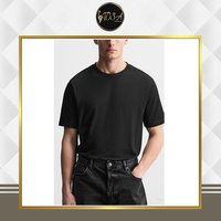 Vente exclusive T-shirt pour homme de qualité supérieure, couleur noire, décontracté, surdimensionné, 100% coton, 160-180 GSM, manches courtes, vêtements d'été