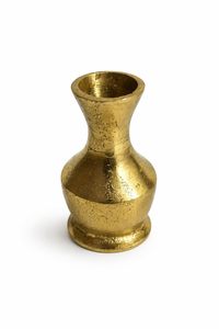 แจกันดอกไม้ขนาดเล็กอะลูมิเนียมสีทอง ชุด 2 ใบ แจกันโลหะตกแต่งสำหรับวางบนโต๊ะ ชั้นวางของ และตกแต่งบ้าน - Product Image 6