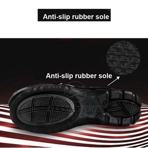 Chaussures en cuir pour moto pour hommes, antidérapantes, imperméables, bottes de moto, chaussures de moto en cuir imperméables pour hommes - Product Image 4