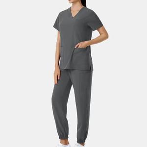 Wholesale High Quality Summer Medical Nursing <b>Scrubs</b> Perfect Fit Women's Hospital <b>Nurse</b> Spandex Fabric Breathable Accessories - Product Image 6
