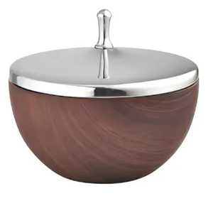 Marmite ovale haut de gamme en acier inoxydable martelé avec poignées dorées et couvercle, chauffe-plat isolé pour buffet et restauration - Product Image 2