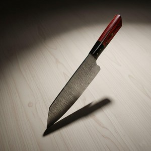 Cuchillo de Chef de Acero Damasco Hecho a Mano de 12 Pulgadas con Mango de Madera, el Mejor Proveedor de Cuchillos de Cocina de Acero Inoxidable Hechos a Mano - Product Image 3